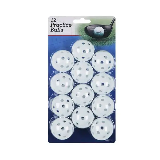 Intech Golf Practice Balls with Holes, 12 Pack