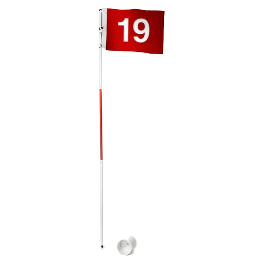 Golf Träning - Flyttbar Golfflagga med Puttingkopp