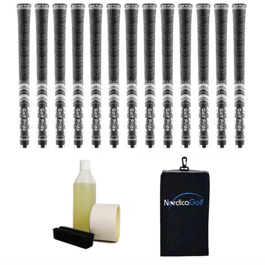 Golf Pride New Decade MultiCompound MCC Black Greppkit - 13 grepp, klämma, vätska, tejp, handduk