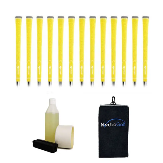 Karma Neion II Yellow Greppkit - 13 grepp, klämma, vätska, tejp, handduk