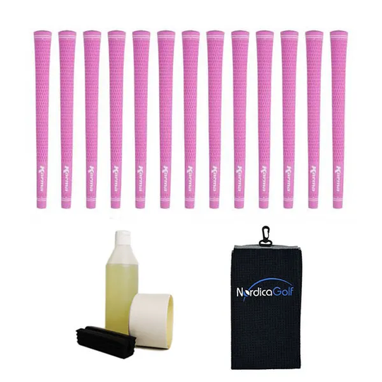 Karma Pink Velvet Undersize 0.560" Greppkit - 13 grepp, klämma, vätska, tejp, handduk