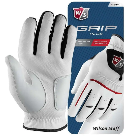 Golfhandskar - Wilson Staff Grip Plus Vita-Large-Vänster