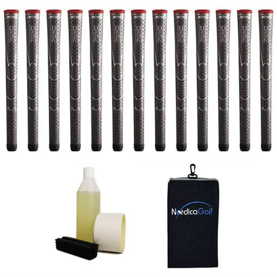 Winn DriTac Dark Grey Greppkit - 13 grepp, klämma, vätska, tejp, handduk