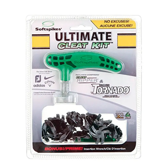 Golf-Spikes - Soft Spikes Ultimate Cleat Kit Silber Tornado Golf Spikes